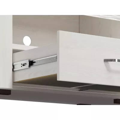 TV stolek DERIKA - bílá borovice