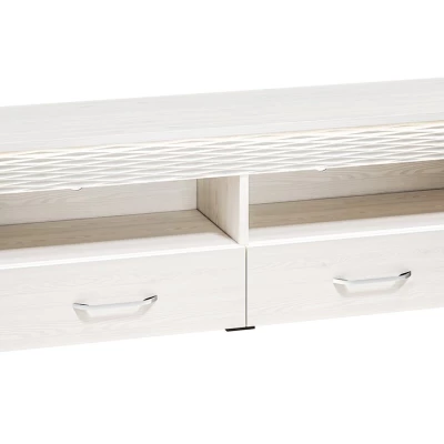 TV stolek DERIKA - bílá borovice