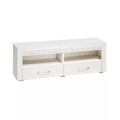 TV stolek DERIKA - bílá borovice