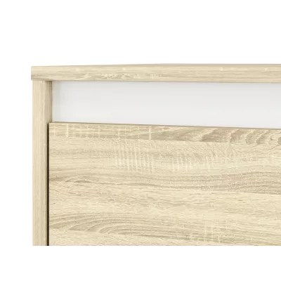 Dvoudveřová šatní skříň GVENDA - šířka 80 cm, dub sonoma světlý