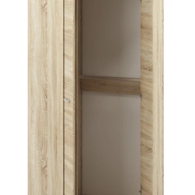 Rohová skříň GVENDA - šířka 82 cm, světlý dub sonoma