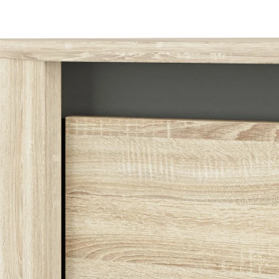 Rohová skříň GVENDA - šířka 82 cm, světlý dub sonoma