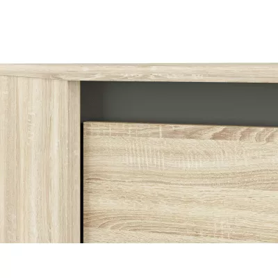 Rohová skříň GVENDA - šířka 82 cm, světlý dub sonoma