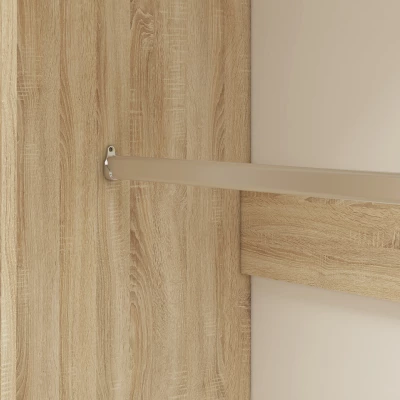 Rohová skříň GVENDA - šířka 82 cm, světlý dub sonoma