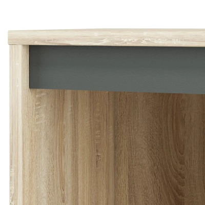 Policový regál GVENDA - světlý dub sonoma