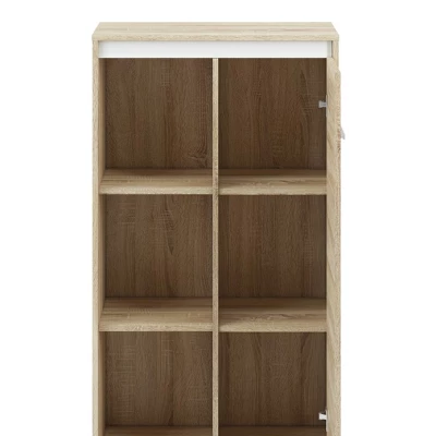 Vysoká komoda GVENDA - světlý dub sonoma