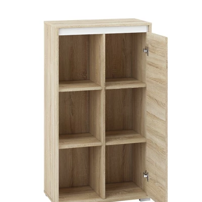 Vysoká komoda GVENDA - světlý dub sonoma