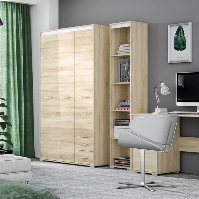 Vysoká komoda GVENDA - světlý dub sonoma