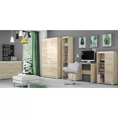 Vysoká komoda GVENDA - světlý dub sonoma