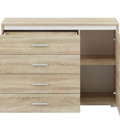 Kombinovaná komoda GVENDA - světlý dub sonoma