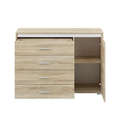 Kombinovaná komoda GVENDA - světlý dub sonoma