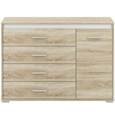 Kombinovaná komoda GVENDA - světlý dub sonoma