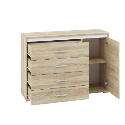 Kombinovaná komoda GVENDA - světlý dub sonoma