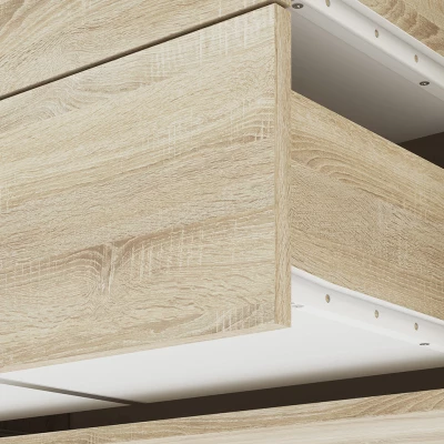 Kombinovaná komoda GVENDA - světlý dub sonoma