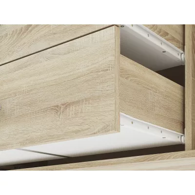 Kombinovaná komoda GVENDA - světlý dub sonoma