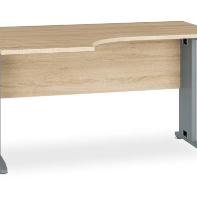 Kancelářský stůl JOLIE - pravý, světlý dub sonoma
