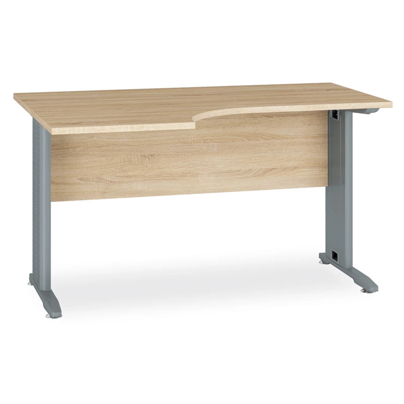 Kancelářský stůl JOLIE - pravý, světlý dub sonoma