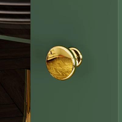 Vitrína s prosklenou částí MAURA - zelená