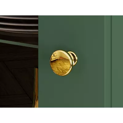 Vitrína s prosklenou částí MAURA - zelená