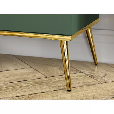 Vitrína s prosklenou částí MAURA - zelená