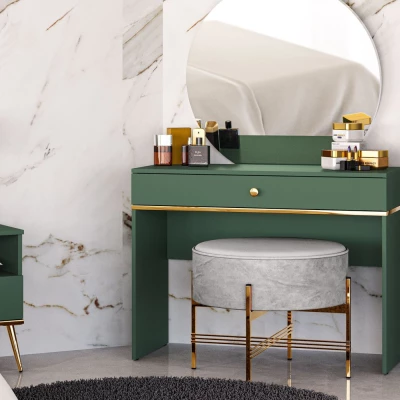 Toaletní stolek MAURA - zelený