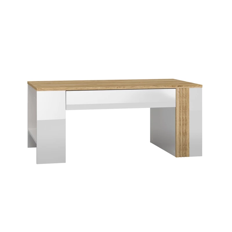Konferenční stolek ALIZA - dub castello / bílý
