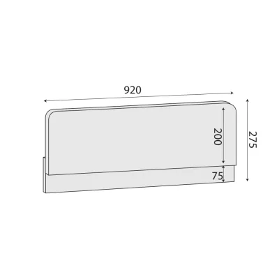 Zábrana na postel INNES - buk fjord