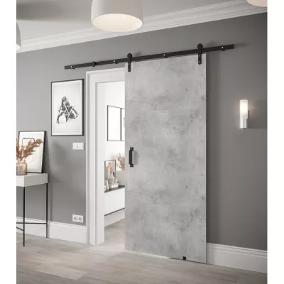 Posuvné dveře s kováním LEONTINA 1 - 90 cm, beton
