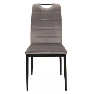 Čalouněná jídelní židle GAJANA - černá / šedá