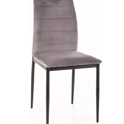 Čalouněná jídelní židle GAJANA - černá / šedá