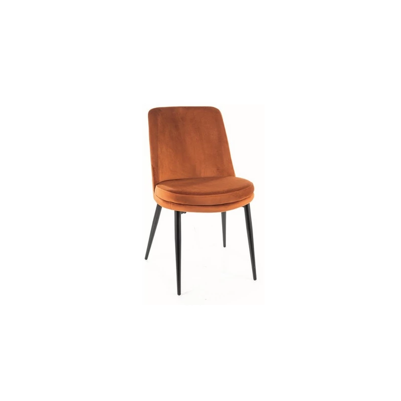 Jídelní židle LAYLA - černá / skořicová