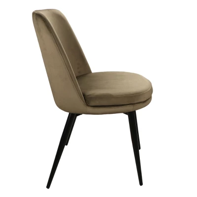 Jídelní židle LAYLA - černá / olivová