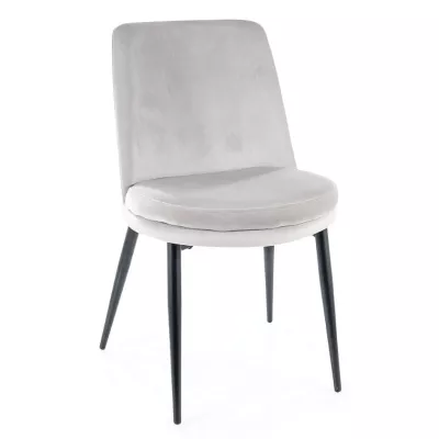 Jídelní židle LAYLA - černá / světle šedá