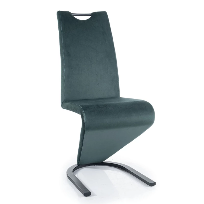 Stylová jídelní židle GALIANA - černá / zelená