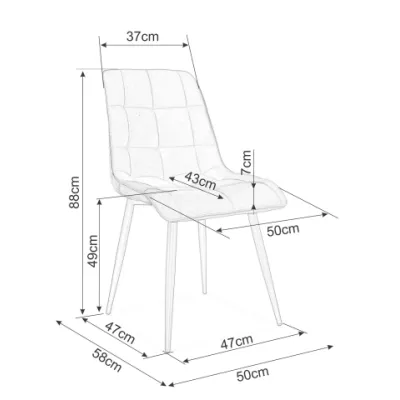 Jídelní židle LYA 4 - zelená / dub