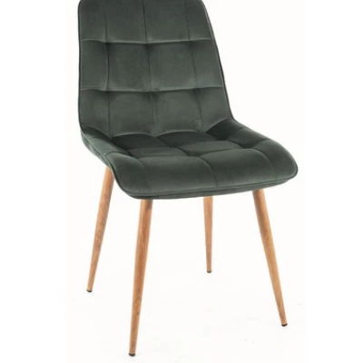 Jídelní židle LYA 4 - zelená / dub