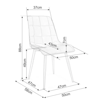Jídelní židle LYA 4 - béžová / dub