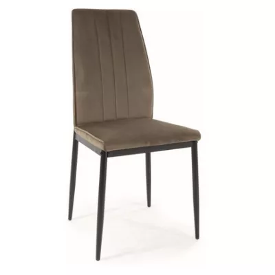 Čalouněná židle BRITA - olivová / černá