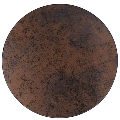 Konferenční stolek DEVID - hnědý kámen / černý