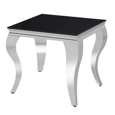 Odkládací stolek PREDRAG - černý / chrom