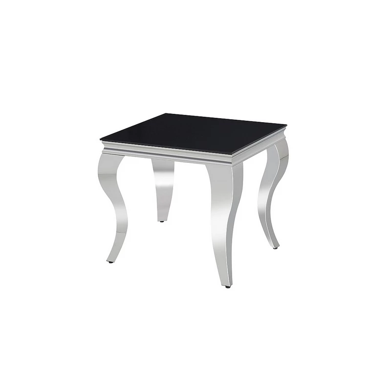 Odkládací stolek PREDRAG - černý / chrom