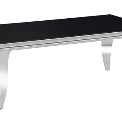 Konferenční stolek PREDRAG - černý / chrom