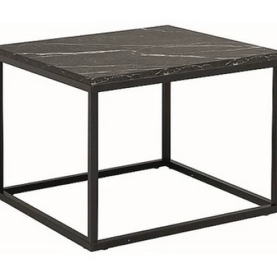 Konferenční stolek KADEN - černý mramor / černý