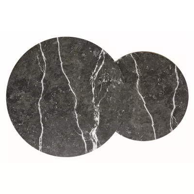 Sada konferenčních stolků GLEN - černý mramor / černý