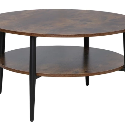 Konferenční stolek BRANKO 1 - hnědý / černý