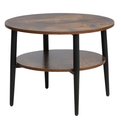 Konferenční stolek BRANKO 2 - hnědý / černý