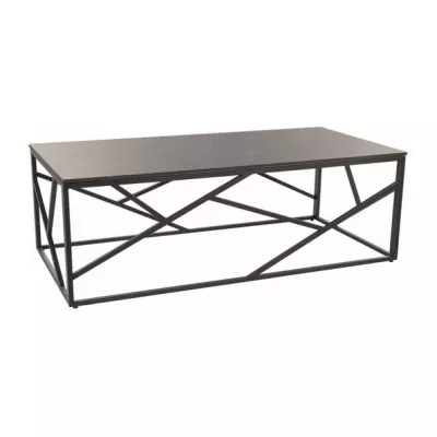Designový konferenční stolek PIM 3 - šedý mramor / černý