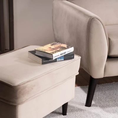 Dvoumístná pohovka FLORENTINA - béžová / wenge