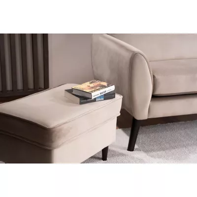 Dvoumístná pohovka FLORENTINA - béžová / wenge