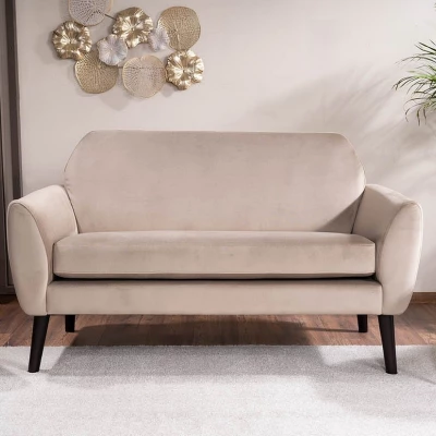 Dvoumístná pohovka FLORENTINA - béžová / wenge